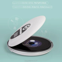 Round Style Portable -CD Player Headphone HiFi Music Reproductor -CD Walkman Discman Player Shockproof Lecteur M23 21 Dropship