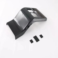 Corcoransu สำหรับ Toyota BZ4X EA10 2022 2023 ฝาครอบช่องระบายอากาศด้านหลัง ABS พร้อมแผ่นปิดที่วางแขนแ