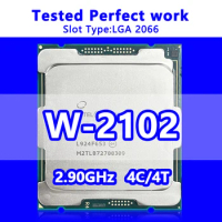 Xeon W-2102 Processor 4C/4T 8.25M Cache 2.90GHz CPU SR3LG FCLGA2066 for Server Motherboard C422 Chipsets