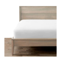 【AHOYE】五星飯店標準雙人床包 白色 150*200cm 床笠 床套