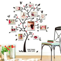 Acrylic Sticker Tree Mirror Wall Decals DIY Photo Frame Family Photo for Living Room Art Home Decor Wall Art Canvas