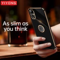 A51 Case YIYONG Luxury Plating Silicone Soft TPU Cover For Samsung Galaxy A51 A71 4G A 51 71 Shockproof Phone Cases