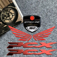 2Pcs Pcx Sticker 3D Epoxy Motorcycle Stickers Exhaust Decals Emblem Badge Accessories For Honda Pcx1