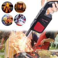 Portable BBQ Air Blower Outdoor Camping Barbecue Charcoal Grill Fan Picnic Cooking Lighter Tool Handheld Electric Blower BBQ Fan
