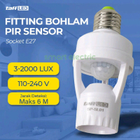 TaffLED Fitting Lampu Sensor Gerak Bohlam Motion Sensor PIR E27 Timer Bagus
