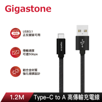 【Gigastone 立達】鋁合金USB 3.1 gen 1 Type-C 充電傳輸線3入組GC-6800B(iPhone15/安卓手機充電線首選)