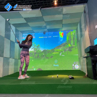 Best Selling Indoor Golf Ar Projection Screen Simulator System Sports Game