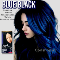 Diosys Hair color BLUE BLACK Pewarna Rambut Permanen Tahan Lama 45ml Cat Rambut Warna BIRU TUA DONGK