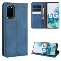 GalaxyS20FE Auto Switch Leather Case for Samsung Galaxy S20-FE (G781) 6.5in Flip Wallet Book Style Cover Black SM-G7810 S20FE