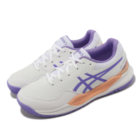 Asics 網球鞋 GEL-Resolution 9 GS 大童鞋 女鞋 白 藍紫 橘 亞瑟膠 亞瑟士 1044A067101