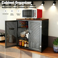 Sturdy Kitchen Storage Cabinet, Multi-Function, Kitchen Rack Organizer, Tableware Storage Box Set, M