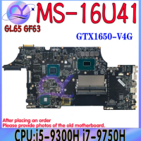 MS-16U41 Mainboard For MSI MS-16U MS-16U4 Laptop Motherboard With i5-9300H i7-9750H CPU GTX1650/GTX1650 Ti GPU 100% Working Well