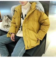 FINDSENSE Z1 韓國 時尚 潮 男 女 情侶棉服 保暖 棉衣外套 面包服外套 毛領可拆