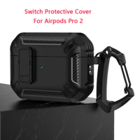 Luxury Switch Earphone Case For Airpods Pro 2 3 Case Shockproof Cover For Apple Air pods Pro 2 3 2021 Cases Accessories Keychain