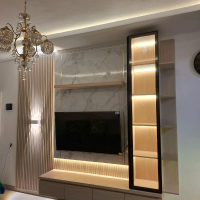 backdrop tv rak tv gantung lemari hias breket tv meja tv gantung Furniture