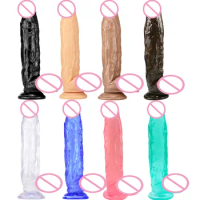 Giant Dildo 8colors Adult Toys For Women Fake Penis Female Masturbation Vagina Toy Lesbian Dildo Sex Games Anal Plug Accessories