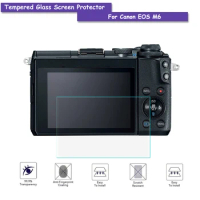 9H Tempered Glass LCD Screen Protector Real Glass Shield Film For Canon EOS M6/M100/M50 Camera Accessories