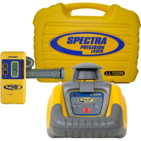 Spectra Precision LL100N Laser Level, Self-Leveling laser with HR320 Receiver, C59 Rod Clamp, Batteries, Carry Case , Y