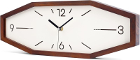 Wooden Retro Wall Clocks 18 Inches Square Clocks Rectangular Wall Clock Battery Operated Silent Non-