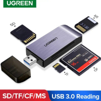 UGREEN รุ่น 50541 Card Reader 4in1 | USB-A 3.0 ตัวเชื่อมต่อ อ่านการ์ด CF / TF / SD / MS โอนถ่ายข้อมู