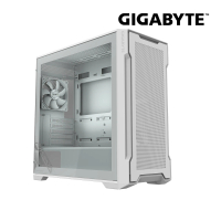 【GIGABYTE 技嘉】C102 GLASS ICE 電腦機殼 白