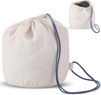 1 Pcs Travel Cotton Case Bag Sleeve Drawstring Pouch for Travel Pillow Travel Neck Pillow Bag with D