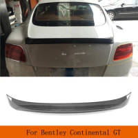 Car Rear Trunk Wing Spoiler For Bentley Continental Coupe 2Door GT V8 Supersports Boot Wing 2012-2014 Carbon Fiber/FRP Body Kits