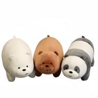 We Bare Bear Plush Toys Kid Stuffed Animals Grizzly Panda Ice Bear Plush Panda Doll Pillow We Bare Bear Stuffed Xmas Gift
