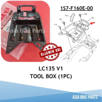 Yamaha Original LC135 V1 Tool Box / Kotak Spana Bawah Seat - 1S7-F160E-00
