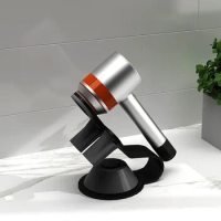Portable Bracket Punch Free Bathroom Organizer For Dyson With Super Magnetic Storage Rack Hair Dryer Holder Metal Stand