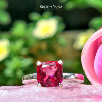 Natural Red Topaz Ring (02)