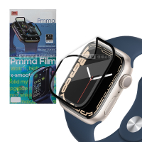 Pmma Apple Watch Series 9/8/7 41mm 3D透亮抗衝擊保護軟膜 螢幕保護貼(2入)