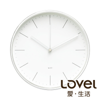 Lovel 20cm簡約鋁框時鐘- 共2款