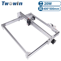 TWOWIN 20W DIY Power Laser Machine Desktop Violet Laser Engraving Machine Picture CNC Printer Workin