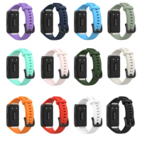Silicone Strap For Huawei Band 6/6 Pro Strap With TPU Full Screen Protector Case Replacement correa bracelet Honor Band 6 Strap