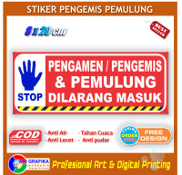 Stiker pengamen pengemis pemulung dilarang masuk wilayah sticker keamanan lingkungan