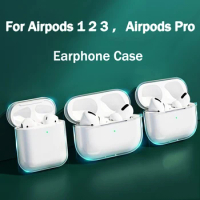 Silicone Transparent Case For Apple Airpods 1 2 3 Cover Earphone Case Airpods Pro Protective Case For Air pods 3 2 1 Pro Cover