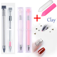 Automatic Square/Round Drill Pen 5D DIY Diamond Embroidery Point Drill Pen with Clay Diamond Embroidery Cross Stitch Accessories