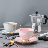 歐式創意家用小奢華咖啡具咖啡杯套裝陶瓷杯子男女馬克杯帶杯碟