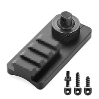 Bipod Adapter Mount with 3-Slots Rubber Base Hunting Accessories 20MM Rail