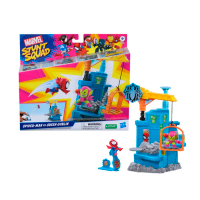 Marvel Avengers Spider-Man vs Green Goblin Stunt Squad Crane Smash Playset