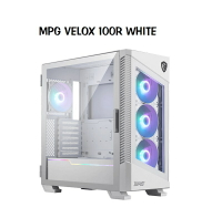 【最高折200+跨店點數22%回饋】MSI 微星 MPG VELOX 100R WHITE 玻璃透側 ATX電腦機殼/白