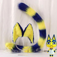 Cat Ears Hairhoop Tail Ankha From Animal Crossing Cosplay Costume Accessories For Christmas Halloween Custom Made