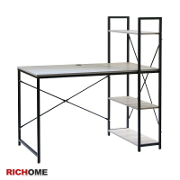 書桌/電腦桌 鋼鐵人書架工作桌 【DE260】 RICHOME