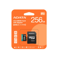 ADATA 威剛 Premier Pro microSDXC UHS-I U3 A2 V30 256G記憶卡-附轉卡