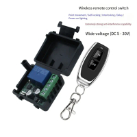 ตัวส่งสัญญาณ RF 433MHz ควบคุมระยะไกลแบบไร้สาย 1 ช่อง (DC5V–24V)