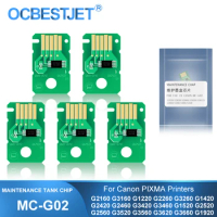 MC-G02 MC G02 MCG02 Maintenance Tank Chip For Canon G2160 G3160 G1220 G2260 G3260 G3360 G3620 G3660 G1020 G2020 G3020 G3060 Chip