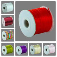 SAUVOO 80yards 1.5mm Nylon Cord Thread Chinese Knot Macrame Cord Bracelet Braided String DIY Tassels Beading String Thread
