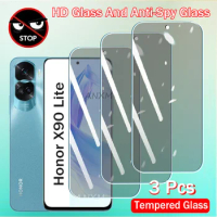 3Pcs Privacy Tempered Glass For Honor 90 70 Lite 80 GT X9 X9A X8 X8A X7 X6 X6A X5 X7 Plus Anti-spy Screen Protectors Cover Glass
