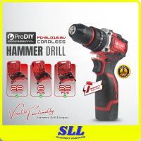 LIVE SPECIAL PRODIY PD-BLD16.8V Cordless Brushless Motor Impact Drill 40NM 6PCS / 26PCS Accessories